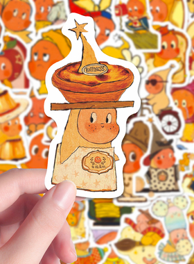 132张我们都是星星人贴纸可爱手绘卡通治愈系手机壳iPad贴画防水