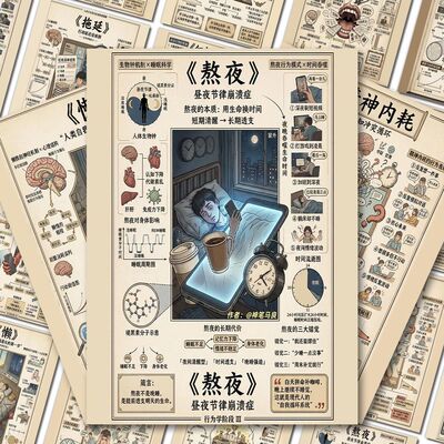 人是怎么废掉的图解贴纸自我调整状态人生感悟认知思维自我提升