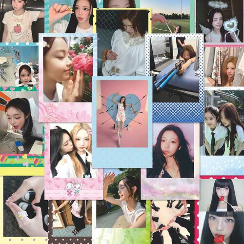 hearts2hearts马卡龙拍立得贴纸H2H女爱豆kpop女团贴画diy防水