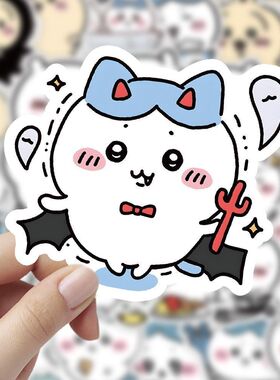 I2O张可爱Q萌吉伊卡哇chiikawa贴纸卡通精美装饰手机水杯防水贴画