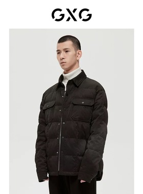 GXG男装商场同款蓝色系列黑色羽绒服潮 冬季专柜新品GD1111438I