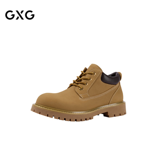 GXG通勤男鞋时尚百搭低帮马丁靴工装户外登山大黄靴 505026