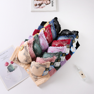 包邮 2025新货慕思尔台湾制咖啡纱无钢圈上薄下厚聚拢文胸罩内衣