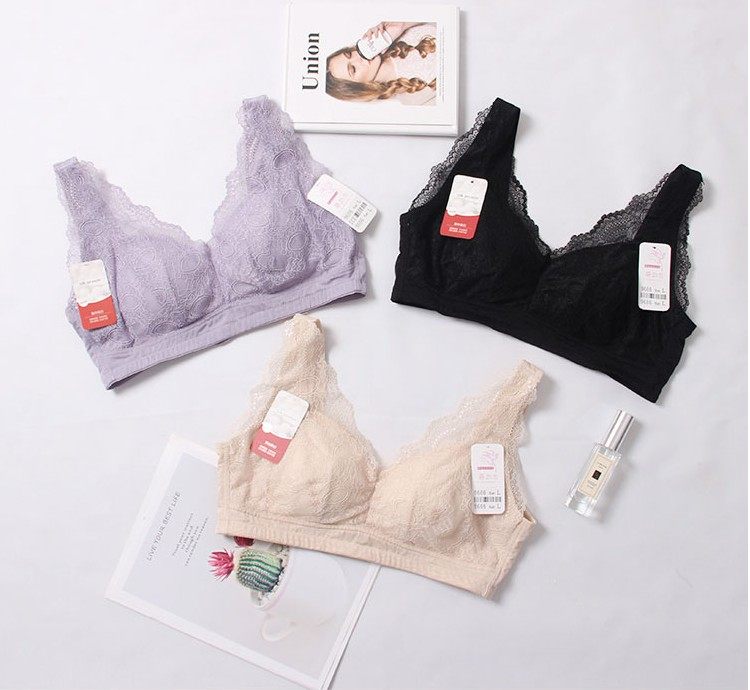 包邮 2020新款台湾制尹多尔慕奶衣蚕丝蛋白无钢圈三色蕾丝文胸罩,女士内衣/男士内衣/家居服,文胸,淘宝优惠券,粉丝福利购,淘宝优惠卷