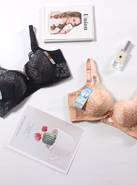 两件包邮 19年新款无钢圈台湾制薄款BC杯黑色肤色调整型聚拢文胸