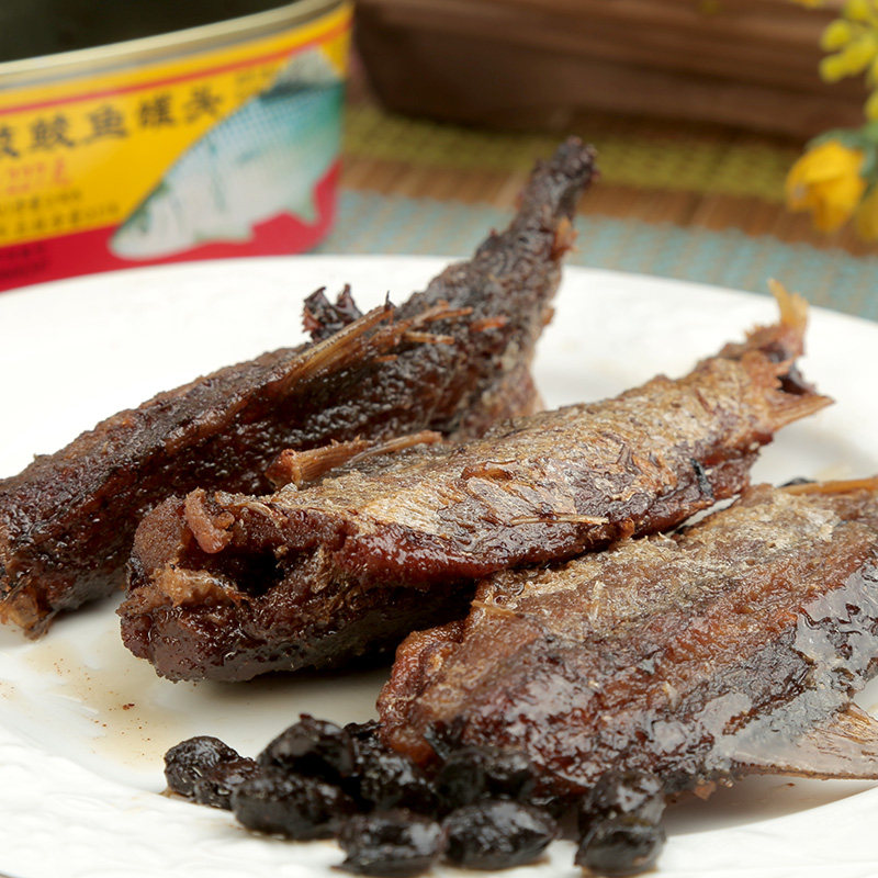 甘竹牌豆豉鲮鱼罐头下饭菜熟食即食速食拌饭海鱼炒菜顺德特产鱼肉