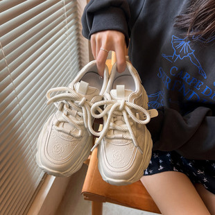 老爹鞋 显高小个子小众设计原创休闲ins高级感增高炸街厚底松糕鞋