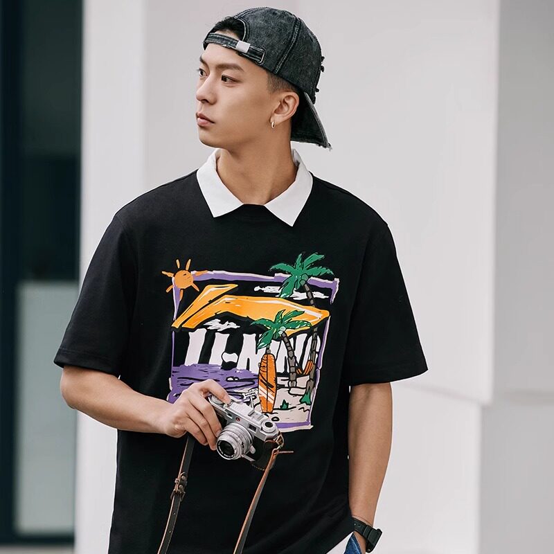 李宁短袖T恤夏季男士运动生活系列圆领休闲上衣针织运动服AHSU713