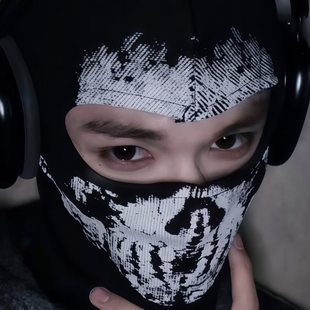 男生面罩体育生1S面具肌肉男M骷髅头套网红使命召唤覆面系cos面罩