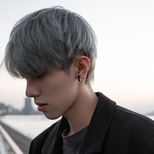 男生无耳洞耳夹体育生1S男0M钛钢耳骨夹肌肉男假耳环耳坠耳钉耳饰