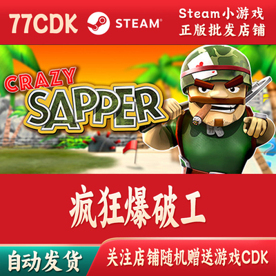 疯狂爆破工3D正版Steam游戏CDKey激活码自动发货Crazy Sapper 3D