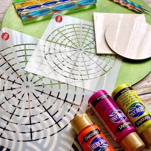 MZA MandalaZen 波点彩绘模具模板定位工具定位片