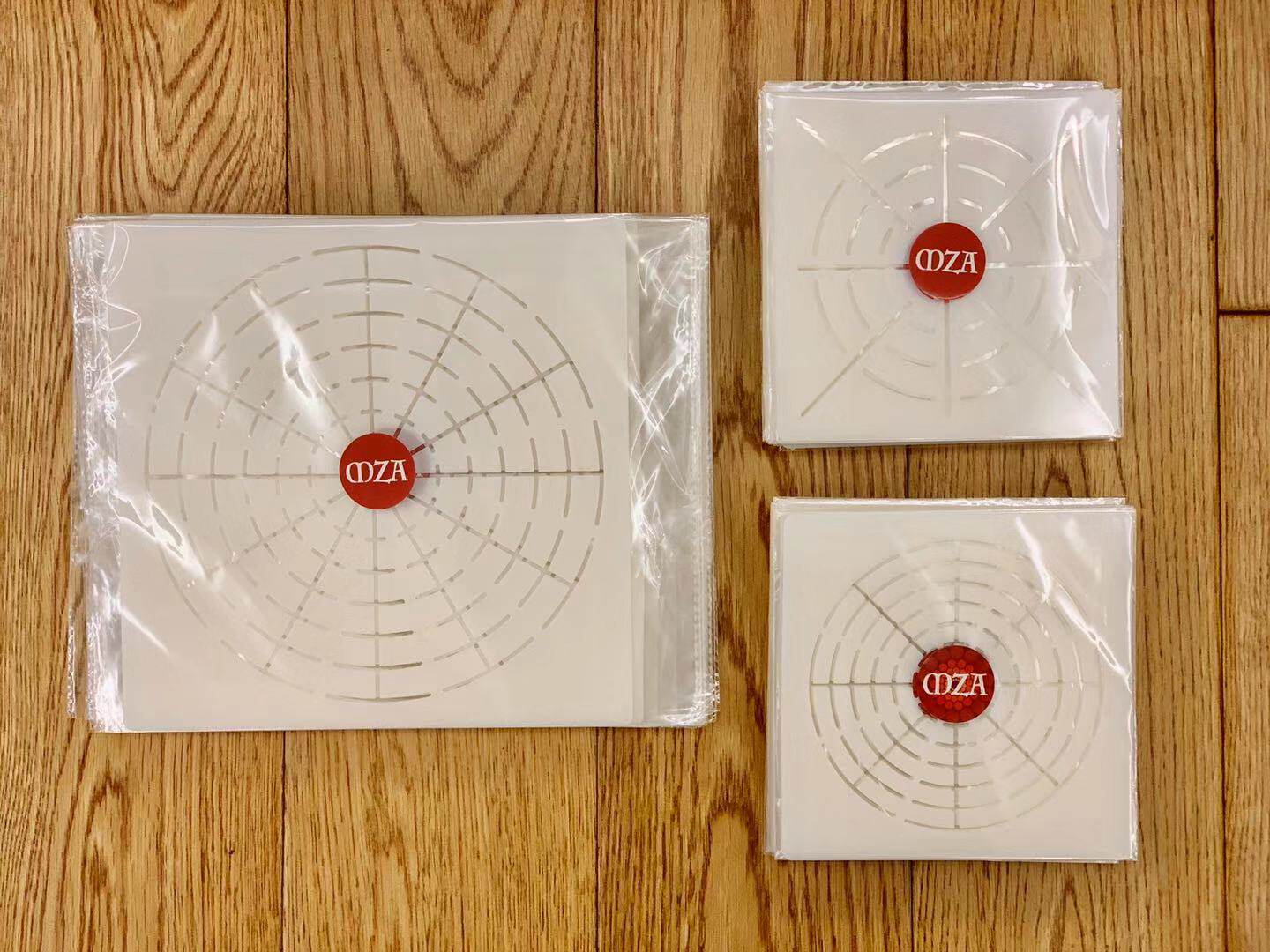 MZA MANDALAZEN 웨이브 도트 페인트 금형 템플릿 포지셔닝 도구 포지셔닝 시트