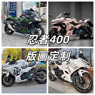 适用川崎Ninja400忍者18-24年 全车外壳整流罩改车壳护板版画定制