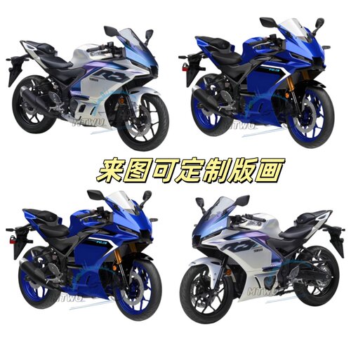 雅马哈R3全车外壳改色版AD