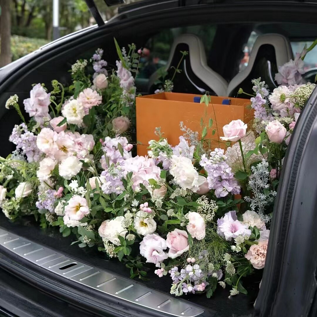 西安花店后备箱鲜花上门布置告白求婚表白纪念日情人节生日惊喜