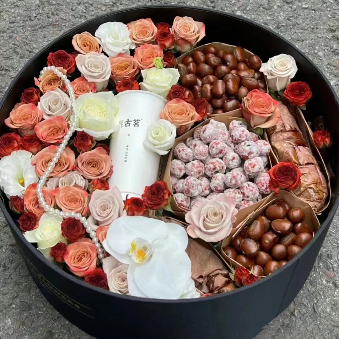 西安花店入冬四件套创意网红鲜花花盒送闺蜜妈妈老婆情人女友生日