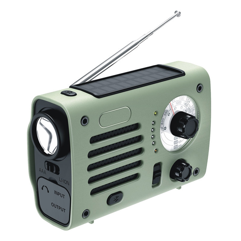 emergency radio flashlight手机充电太阳能照明收音机手电筒