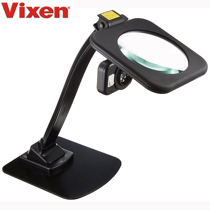 VIXEN威信光学放大镜日本RX128ML台式放大镜带LED灯手机平板维修