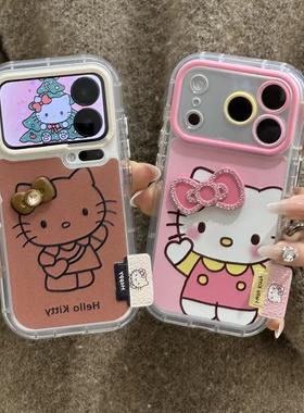 挥手小猫适用于苹果17promax手机壳16/15/14华为畅享80荣耀500可爱OPPFINDX9卡通VIVOY500/Y300T小米17红米