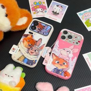 15手机壳14 12华为PURA80荣耀X70i可爱OPPORENO15红米K90小米17情侣VIVOS30 围巾尼克朱迪适用于苹果17