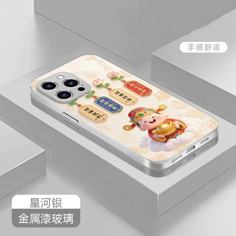 财神爷金属漆玻璃壳适用于多型号