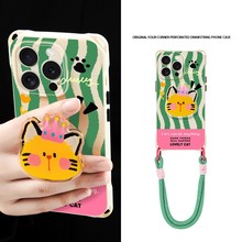 皇冠猫适用苹果iPhone15/14手机壳vivoX100s华为mate60可爱Pura70女nova11pro防摔OPPOReno12荣耀200小米13潮