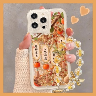 喜柿连连如意适用于苹果17/16promax手机壳15/14/13华为NOVA13荣耀X60pro华为PURA70至尊OPPOreno可爱VIVO