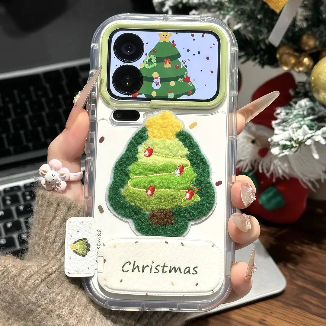 彩点圣诞树适用于苹果17手机壳16/15/14华为MATE80荣耀500pro可爱OPPORENO15时尚VIVOY500红米TURBO4pro小米,3C数码配件,手机保护套/壳,淘宝优惠券,粉丝福利购,淘宝优惠卷