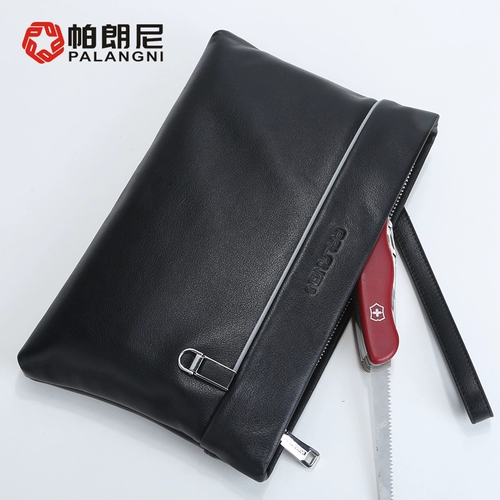 Сумка с петлей на руку, кожаная маленькая сумка клатч, из натуральной кожи