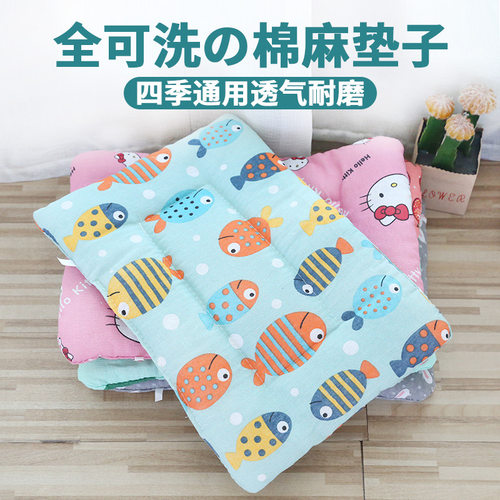 宠物用垫子亚麻透气四季通用猫垫狗窝垫子平台垫子猫狗用品