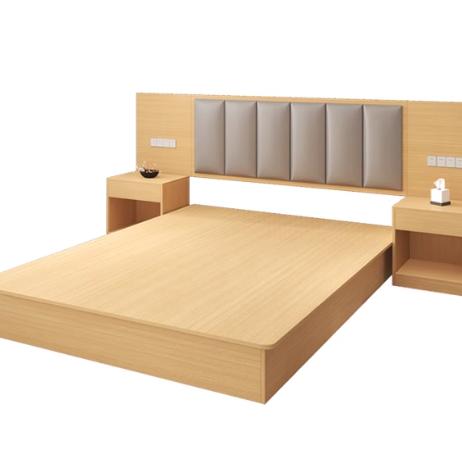 酒店家具床标间单间全套定制民宿公寓宾馆单双人床出租房床专用式