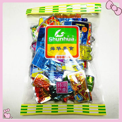 舜华鱼湖南郴州特产零食小吃开袋即食鱼块500g多种口味混合装
