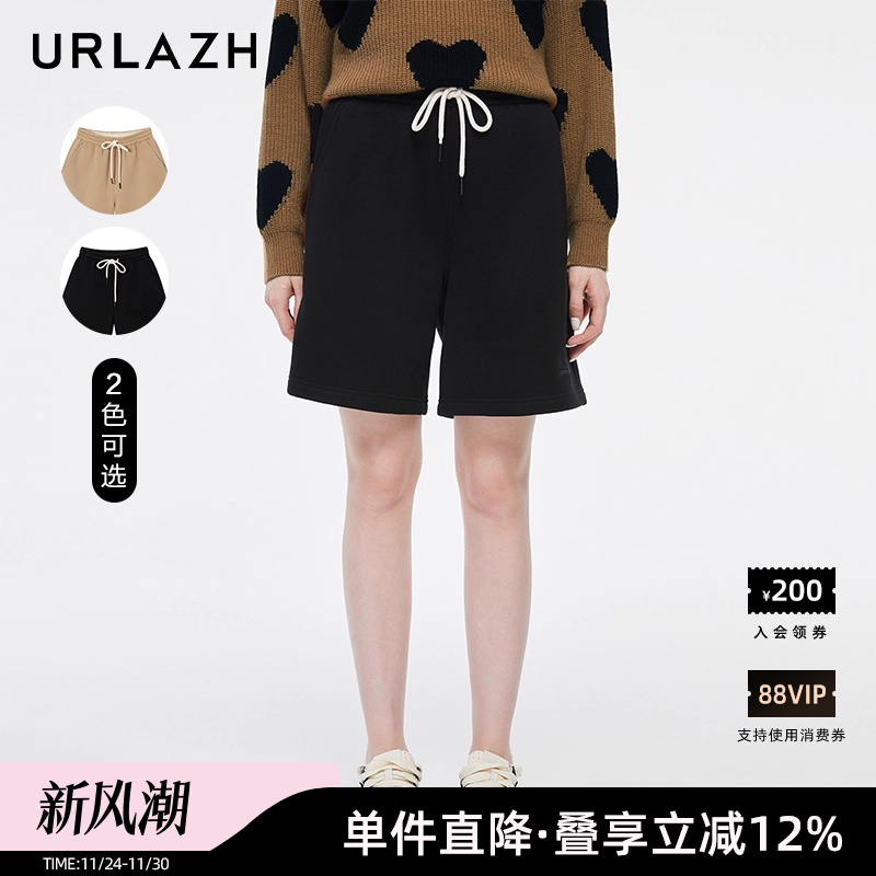 URLAZH/有兰复古直筒休闲短裤