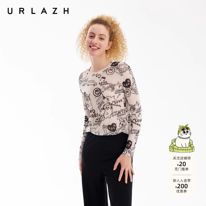 urlazh/有兰漫画网眼长袖T