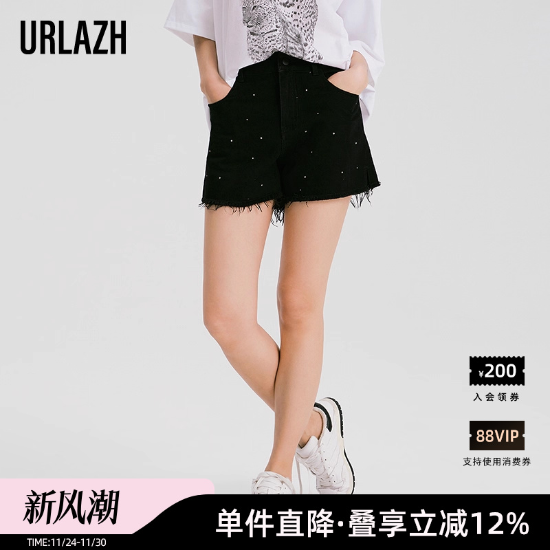 有兰夏季休闲牛仔短裤