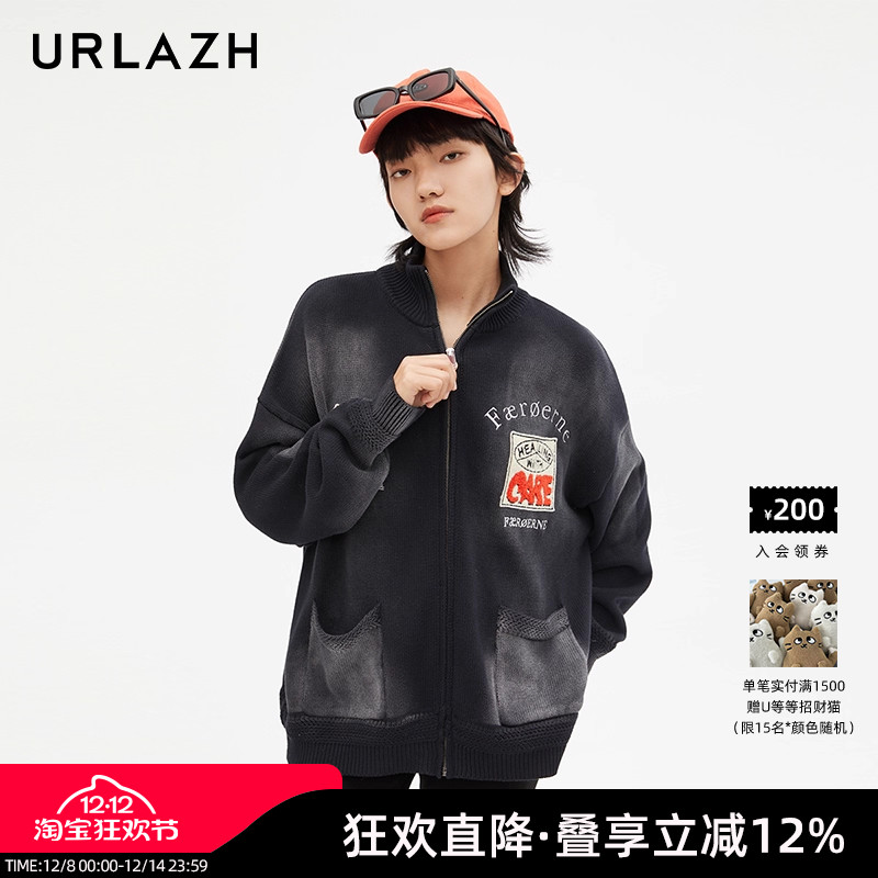 urlazh/有兰喷绘涂鸦毛衣