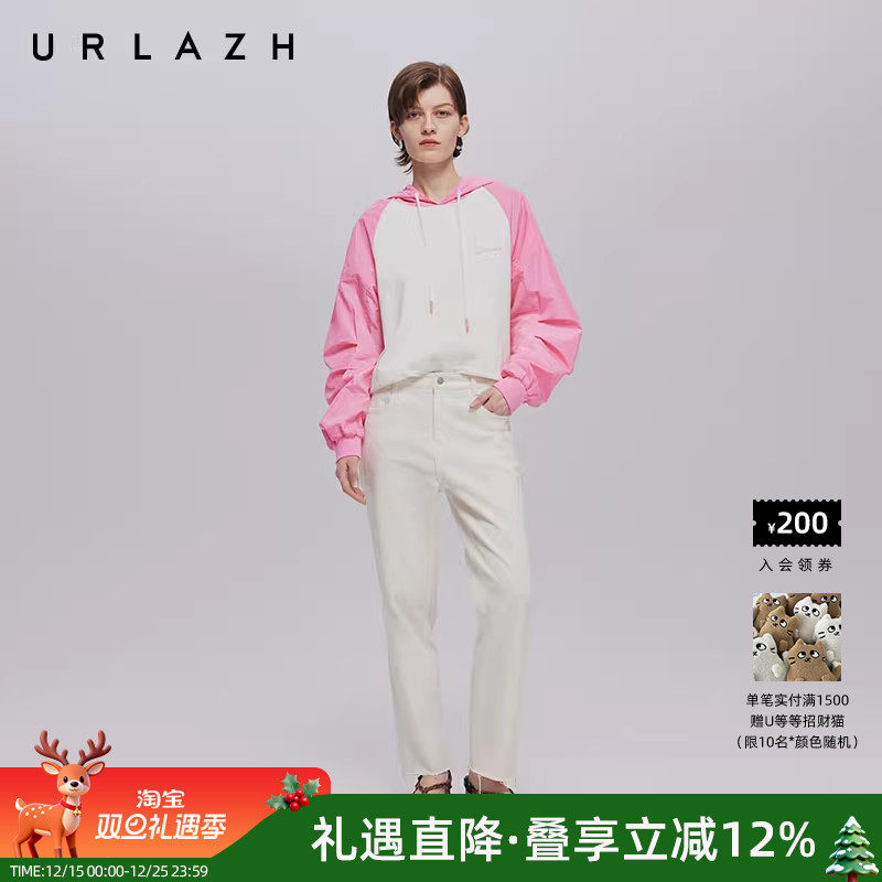 urlazh/有兰复古插肩袖减龄卫衣