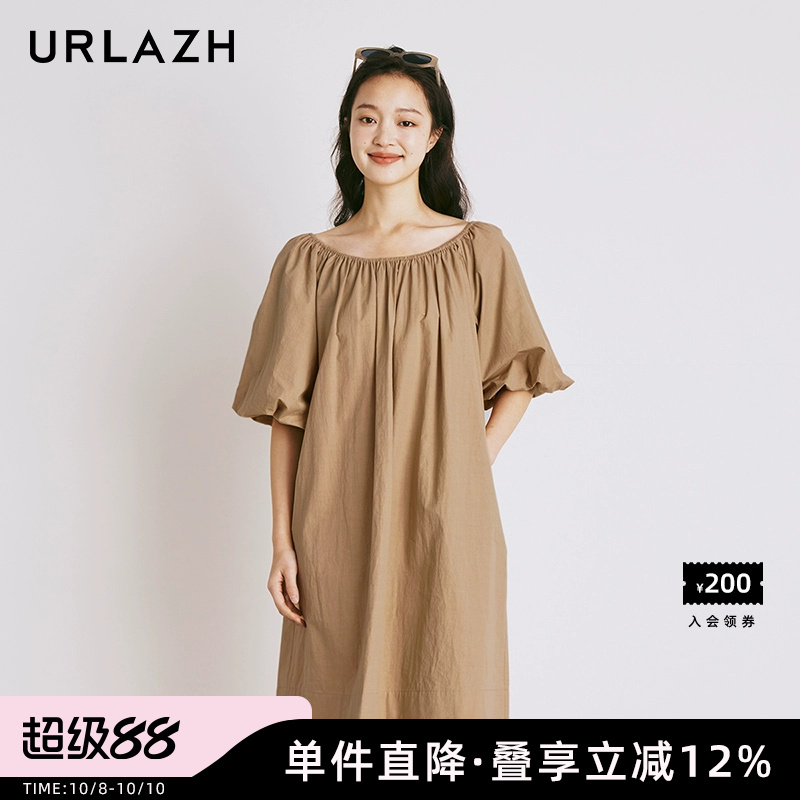 urlazh/有兰泡泡袖连衣裙