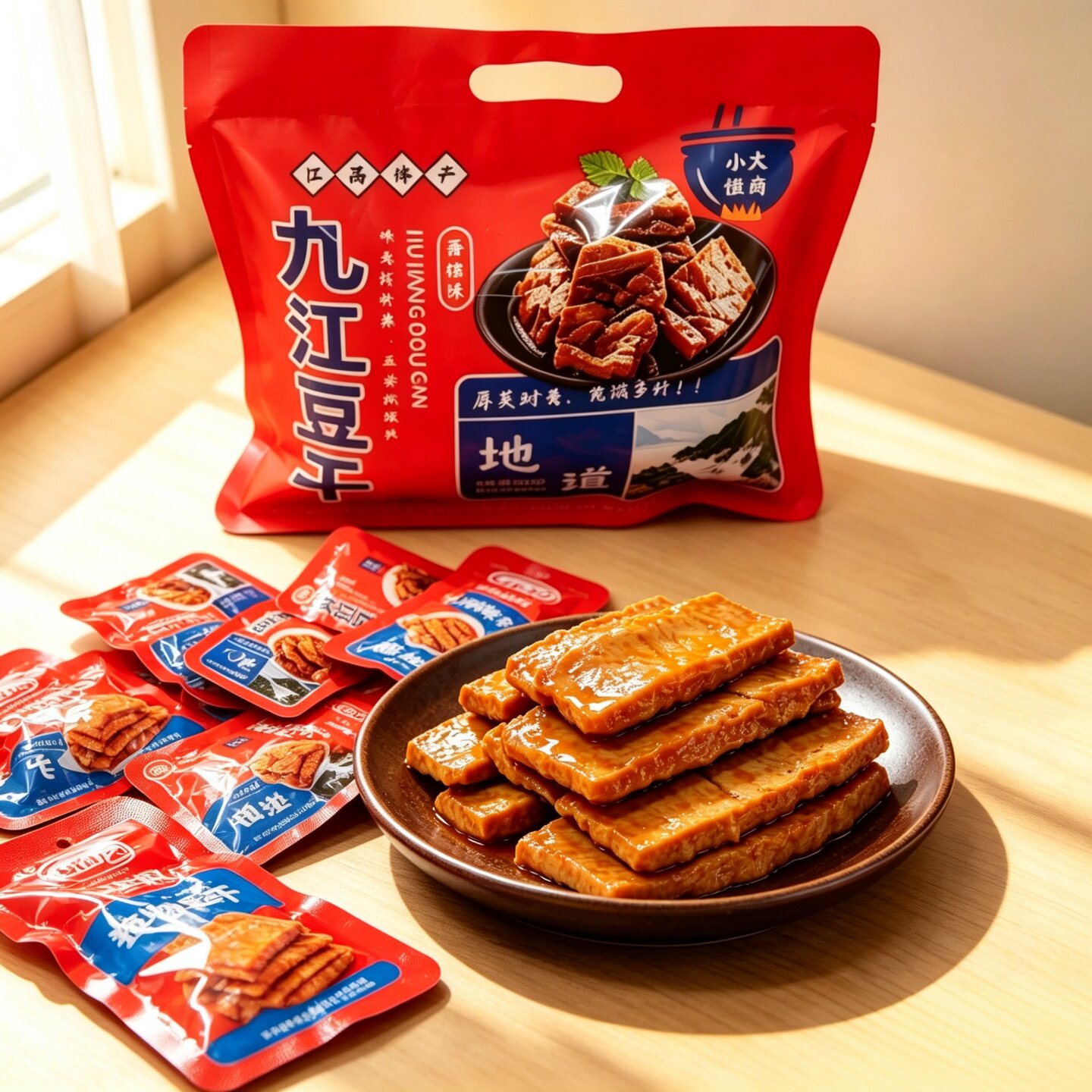 江西特产九江豆干庐茗缘素肉豆腐干庐山景区同款伴手礼品小吃零食