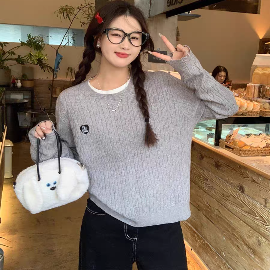 麻花毛衣女秋冬2025年新款