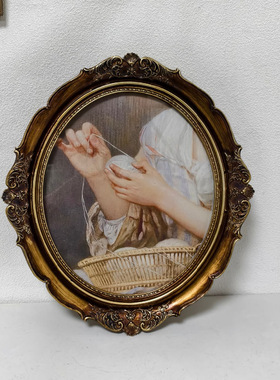 树脂复古相框客厅家居装饰摆件