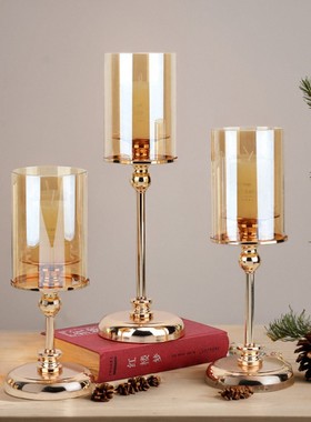 创意蜡烛座烛光晚餐欧式金属烛台