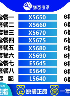 Intel X5650 X5660 X5670 X5675 X5680 X5690 E5645 E5649 L5640