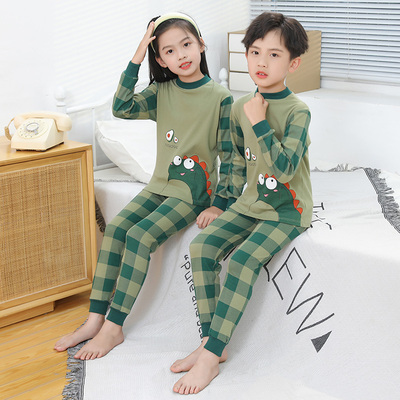 雅宝狮春秋男童女童纯棉内衣套装