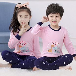 全棉睡衣宝宝线衣线裤 儿童内衣套装 女童薄款 套装 纯棉男童秋衣秋裤