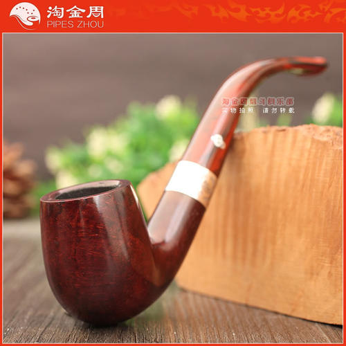 爱尔兰竖琴光面石楠木烟斗