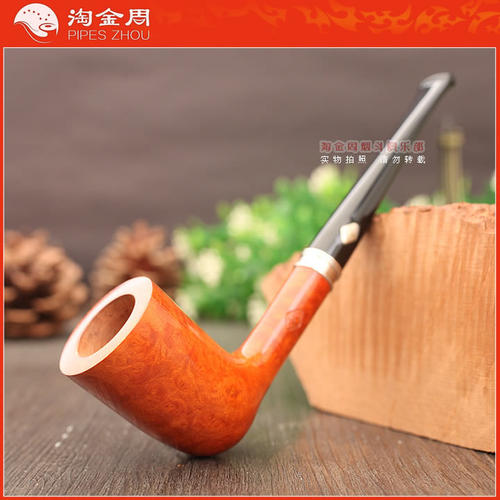 意大利石楠木烟斗浅色光面
