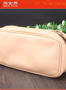 【淘金周】原装意大利卡斯特罗CASTELLO手工牛皮烟斗包 2斗包棕色