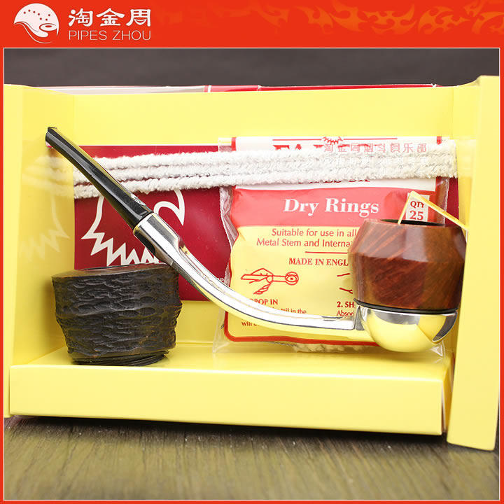 进口烟具 正品英国小鹰FALCON石楠木烟斗 可拆式超值组合斗 弯式